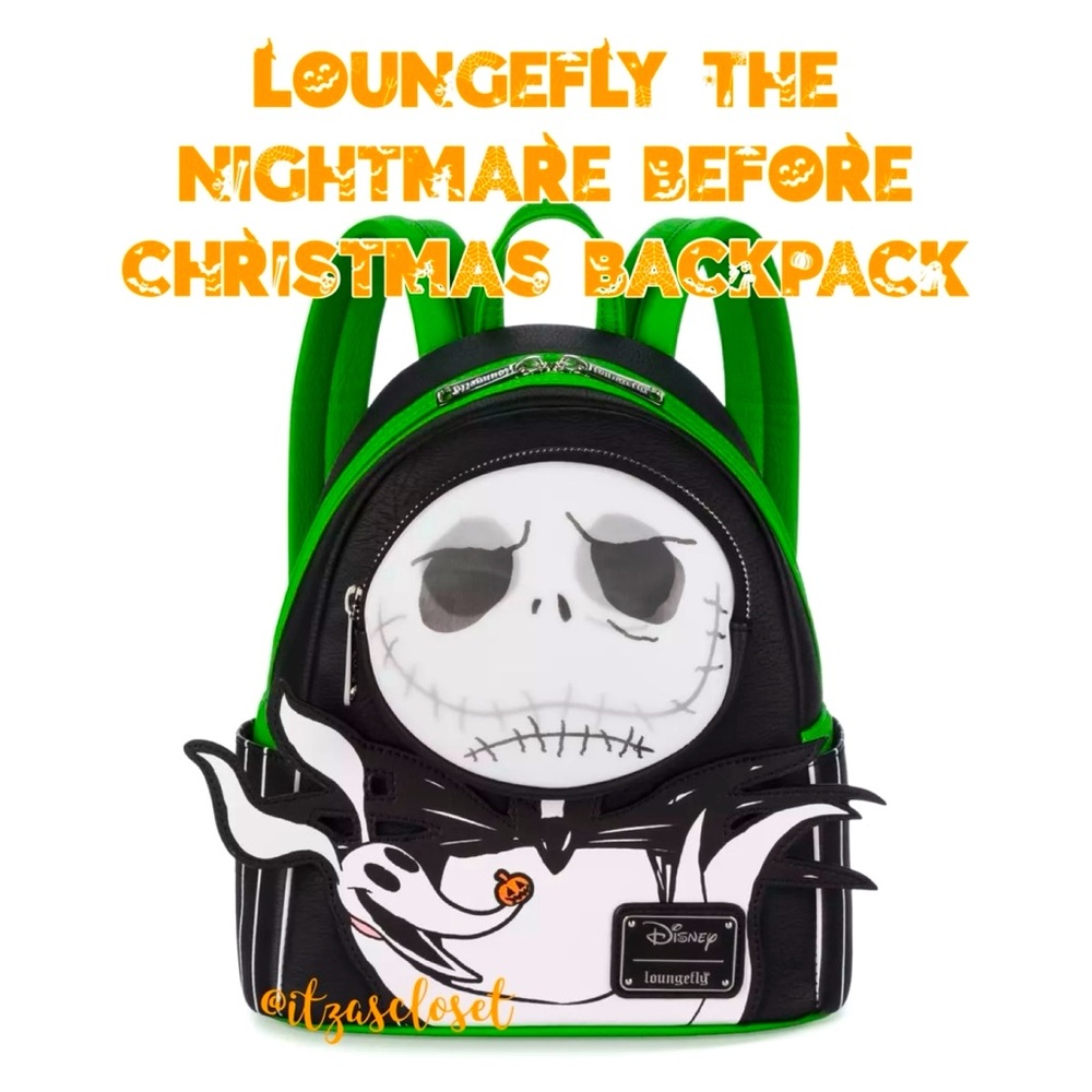 Loungefly Nightmare Before Christmas Jack Skellington Lenticular Backpack NWT
